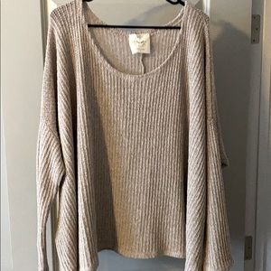 Oatmeal color boutique sweater